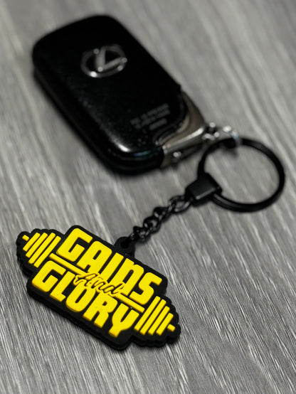 Gains and Glory key chain