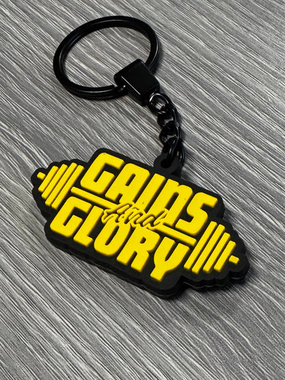 Gains and Glory key chain