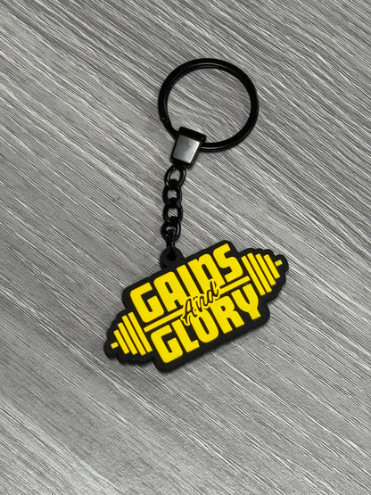 Gains and Glory key chain