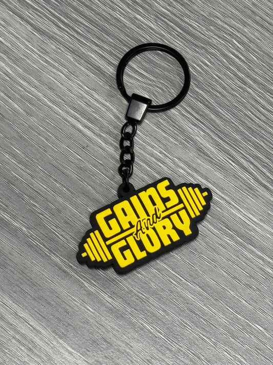 Gains and Glory key chain